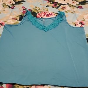 A Brand New lace trim tank top